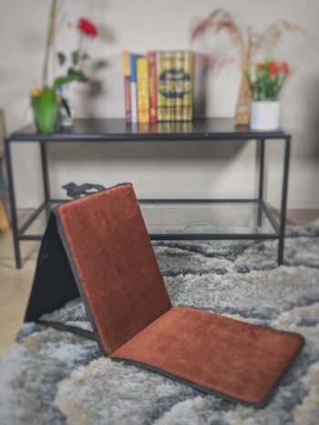 tapis de prière avec dossier, couleur marron